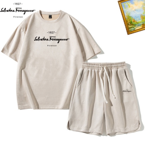 Replica Salvatore Ferragamo Tracksuits Short Sleeved For Men #1235404, $48.00 USD, [ITEM#1235404], Replica Salvatore Ferragamo Tracksuits outlet from China