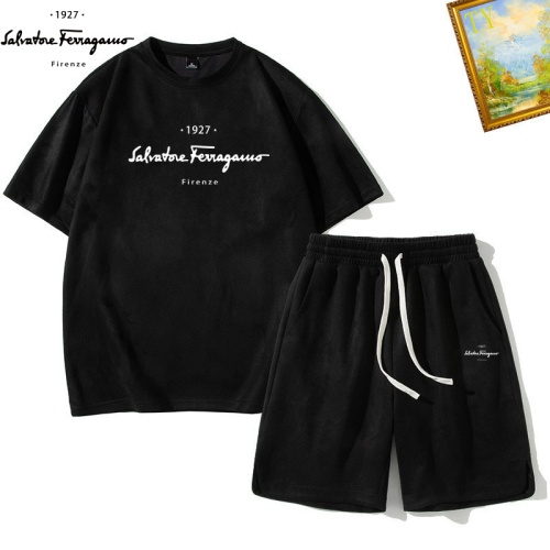 Replica Salvatore Ferragamo Tracksuits Short Sleeved For Men #1235406, $48.00 USD, [ITEM#1235406], Replica Salvatore Ferragamo Tracksuits outlet from China