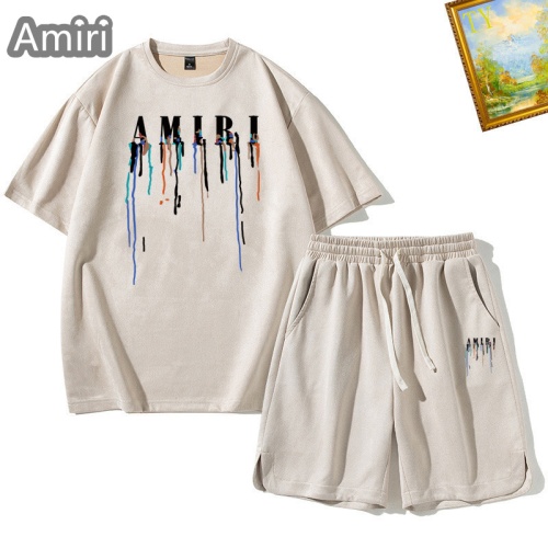 Replica Amiri Tracksuits Short Sleeved For Men #1235440, $48.00 USD, [ITEM#1235440], Replica Amiri Tracksuits outlet from China