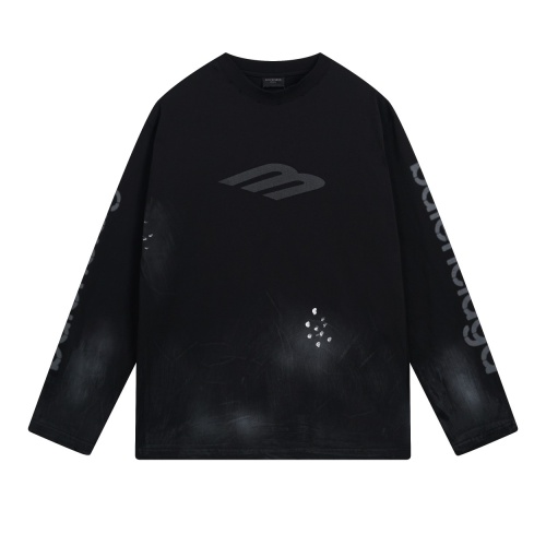 Replica Balenciaga T-Shirts Long Sleeved For Unisex #1236729, $48.00 USD, [ITEM#1236729], Replica Balenciaga T-Shirts outlet from China