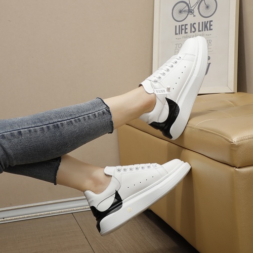 Replica Alexander McQueen Casual Shoes For Women #1236763 $92.00 USD for Wholesale