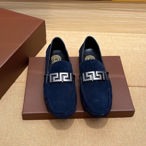 Replica Versace Leather Shoes For Men #1236881, $68.00 USD, [ITEM#1236881], Replica Versace Leather Shoes outlet from China