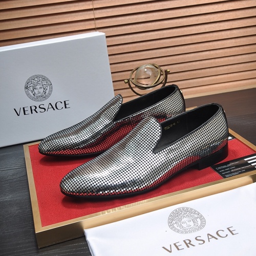 Replica Versace Leather Shoes For Men #1236922, $85.00 USD, [ITEM#1236922], Replica Versace Leather Shoes outlet from China