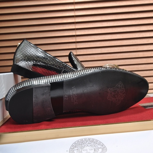 Replica Versace Leather Shoes For Men #1236922 $85.00 USD for Wholesale