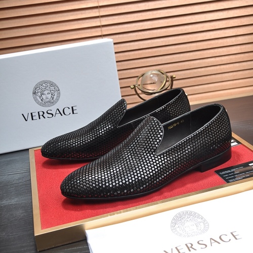 Replica Versace Leather Shoes For Men #1236924, $85.00 USD, [ITEM#1236924], Replica Versace Leather Shoes outlet from China