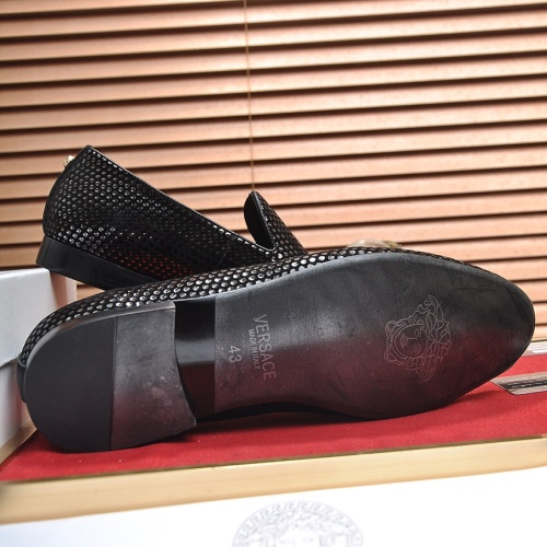 Replica Versace Leather Shoes For Men #1236924 $85.00 USD for Wholesale