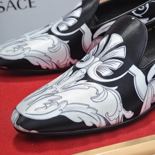 Replica Versace Leather Shoes For Men #1236925 $85.00 USD for Wholesale