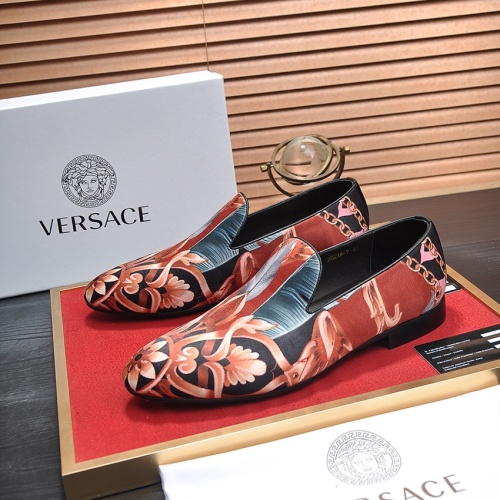 Replica Versace Leather Shoes For Men #1236927, $85.00 USD, [ITEM#1236927], Replica Versace Leather Shoes outlet from China