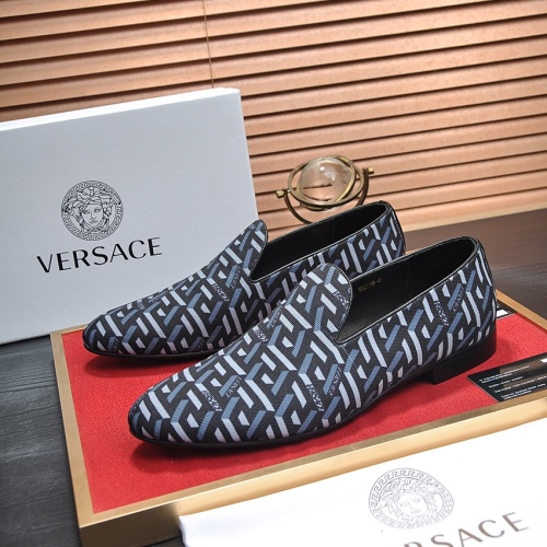 Replica Versace Leather Shoes For Men #1236928, $85.00 USD, [ITEM#1236928], Replica Versace Leather Shoes outlet from China