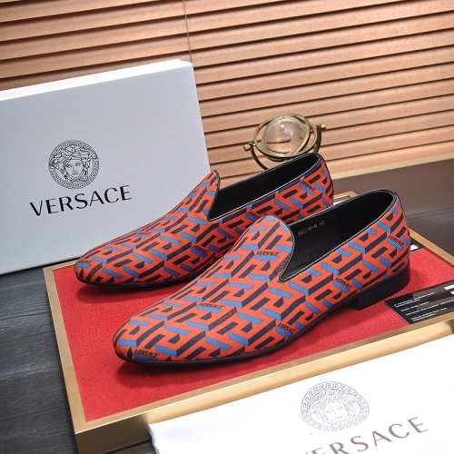 Replica Versace Leather Shoes For Men #1236929, $85.00 USD, [ITEM#1236929], Replica Versace Leather Shoes outlet from China