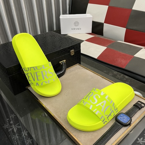 Replica Versace Slippers For Men #1237166 $45.00 USD for Wholesale