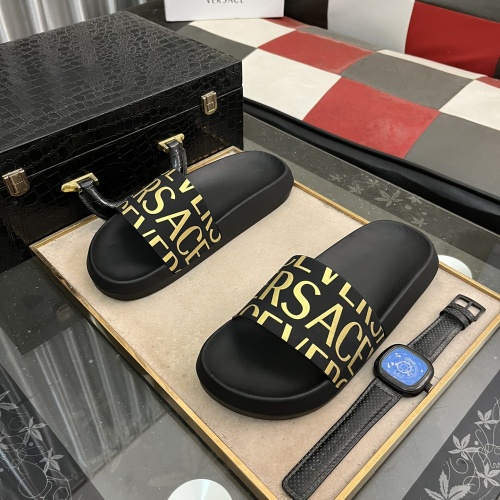 Replica Versace Slippers For Men #1237175, $45.00 USD, [ITEM#1237175], Replica Versace Slippers outlet from China