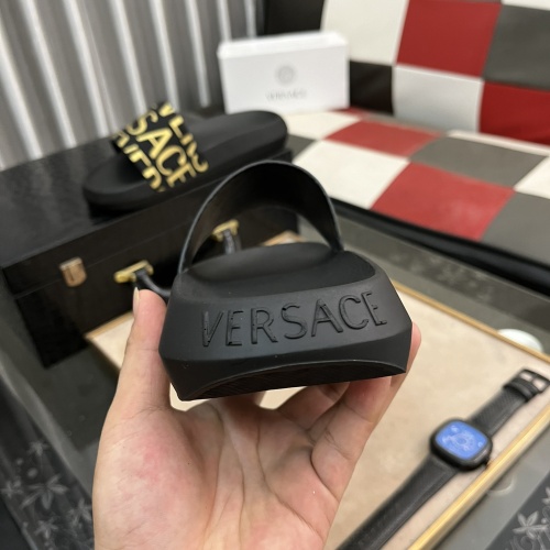 Replica Versace Slippers For Men #1237175 $45.00 USD for Wholesale