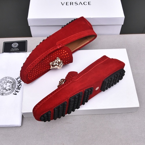 Replica Versace Leather Shoes For Men #1237191 $76.00 USD for Wholesale