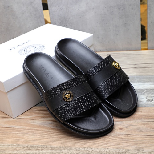 Replica Versace Slippers For Men #1237305 $56.00 USD for Wholesale