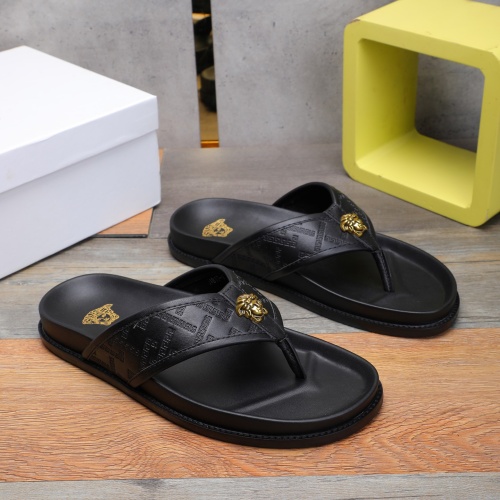 Replica Versace Slippers For Men #1237306, $56.00 USD, [ITEM#1237306], Replica Versace Slippers outlet from China