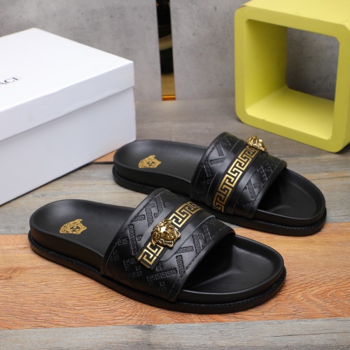 Replica Versace Slippers For Men #1237308, $56.00 USD, [ITEM#1237308], Replica Versace Slippers outlet from China