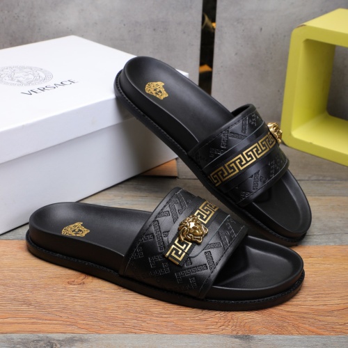 Replica Versace Slippers For Men #1237308 $56.00 USD for Wholesale