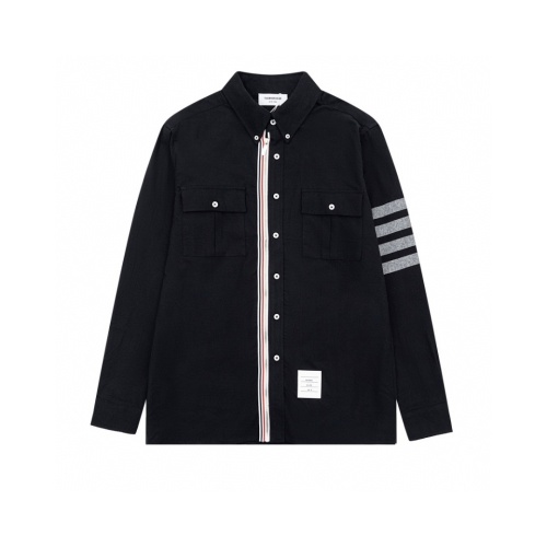 Replica Thom Browne TB Shirts Long Sleeved For Unisex #1237326, $64.00 USD, [ITEM#1237326], Replica Thom Browne TB Shirts outlet from China