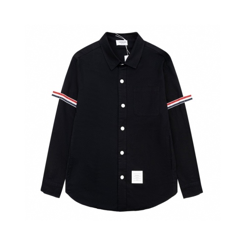 Replica Thom Browne TB Shirts Long Sleeved For Unisex #1237329, $64.00 USD, [ITEM#1237329], Replica Thom Browne TB Shirts outlet from China