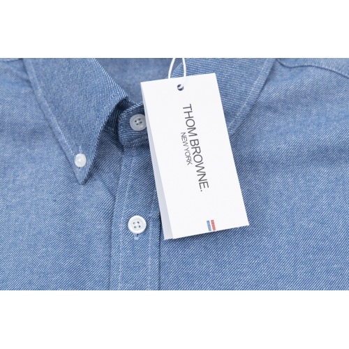 Replica Thom Browne TB Shirts Long Sleeved For Unisex #1237334 $56.00 USD for Wholesale