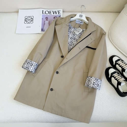 Replica LOEWE Coat Long Sleeved For Women #1237528 $122.00 USD for Wholesale