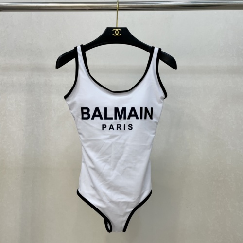 Replica Balmain Bathing Suits Sleeveless For Women #1237588 $41.00 USD for Wholesale