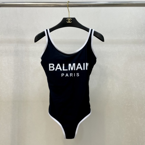 Replica Balmain Bathing Suits Sleeveless For Women #1237589 $41.00 USD for Wholesale