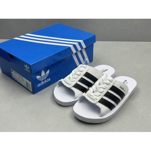 Replica Adidas Slippers For Women #1237633 $56.00 USD for Wholesale