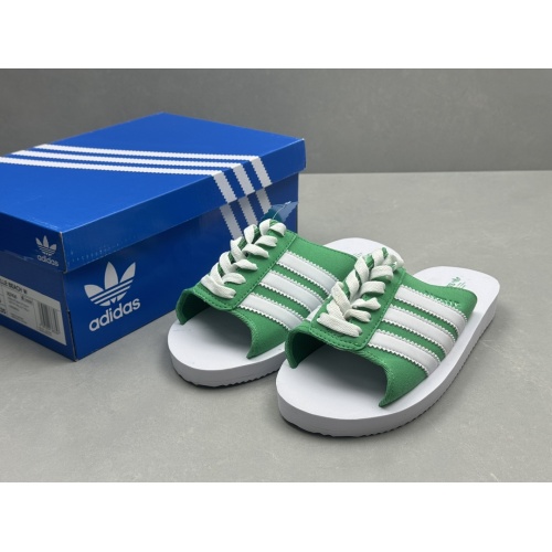 Replica Adidas Slippers For Men #1237640 $56.00 USD for Wholesale