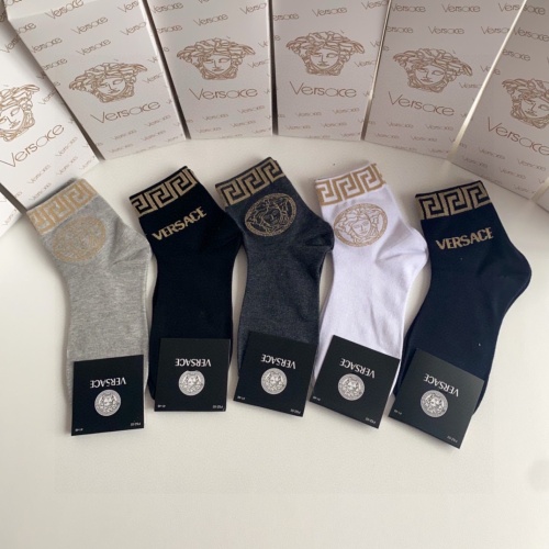 Replica Versace Socks #1237739, $25.00 USD, [ITEM#1237739], Replica Versace Socks outlet from China