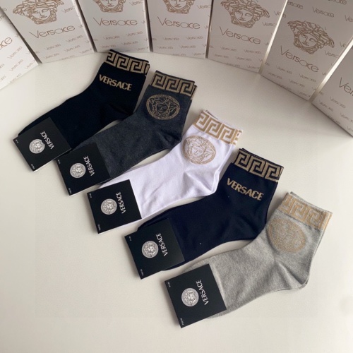 Replica Versace Socks #1237739 $25.00 USD for Wholesale