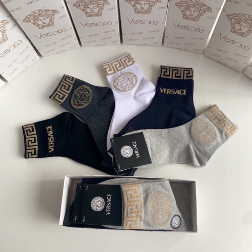 Replica Versace Socks #1237739 $25.00 USD for Wholesale