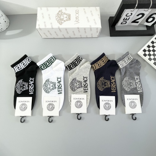 Replica Versace Socks For Men #1237772, $25.00 USD, [ITEM#1237772], Replica Versace Socks outlet from China