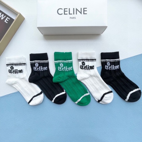 Replica Celine Socks #1237774 $25.00 USD for Wholesale