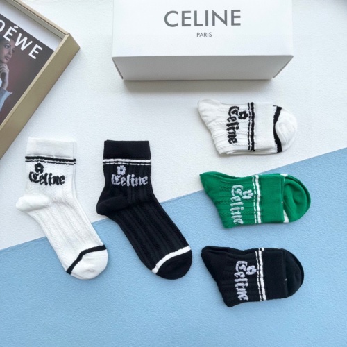 Replica Celine Socks #1237774 $25.00 USD for Wholesale