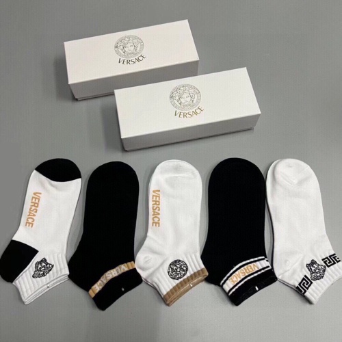 Replica Versace Socks For Men #1237838, $25.00 USD, [ITEM#1237838], Replica Versace Socks outlet from China