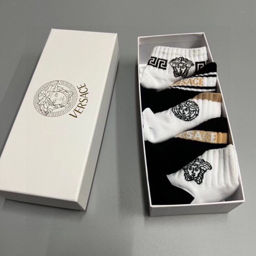 Replica Versace Socks For Men #1237838 $25.00 USD for Wholesale