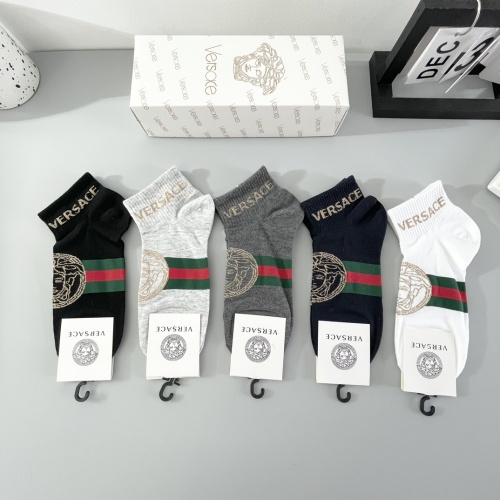 Replica Versace Socks For Men #1238059, $25.00 USD, [ITEM#1238059], Replica Versace Socks outlet from China