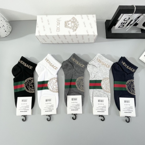 Replica Versace Socks For Men #1238059 $25.00 USD for Wholesale