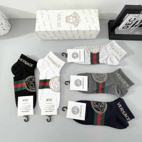 Replica Versace Socks For Men #1238059 $25.00 USD for Wholesale