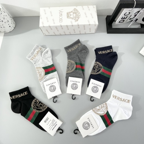 Replica Versace Socks For Men #1238059 $25.00 USD for Wholesale