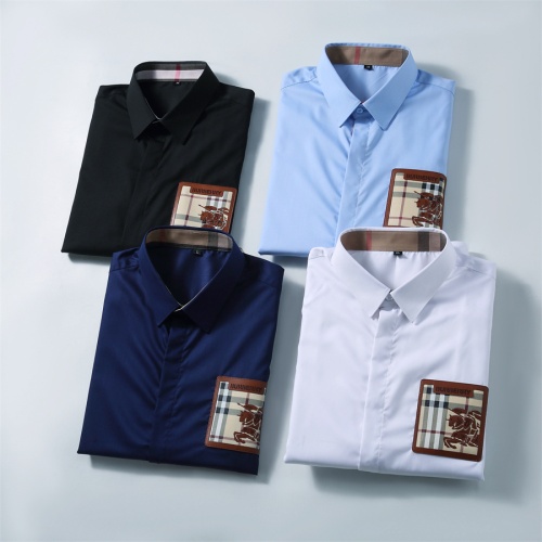 Replica Burberry Shirts Long Sleeved For Men #1238245 $40.00 USD for Wholesale