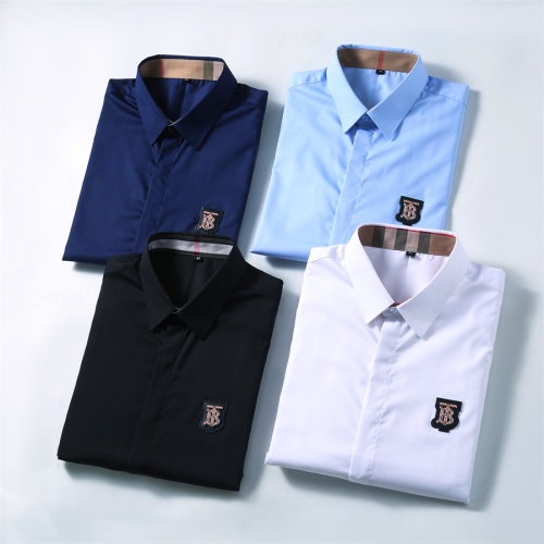 Replica Burberry Shirts Long Sleeved For Men #1238250 $40.00 USD for Wholesale