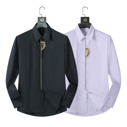 Replica Versace Shirts Long Sleeved For Men #1238290 $41.00 USD for Wholesale