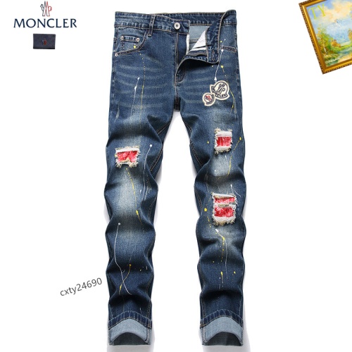 Replica Moncler Jeans For Men #1238338, $48.00 USD, [ITEM#1238338], Replica Moncler Jeans outlet from China