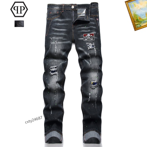 Replica Philipp Plein PP Jeans For Men #1238341, $48.00 USD, [ITEM#1238341], Replica Philipp Plein PP Jeans outlet from China