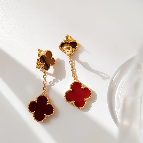 Replica Van Cleef & Arpels Earrings For Women #1238910 $72.00 USD for Wholesale