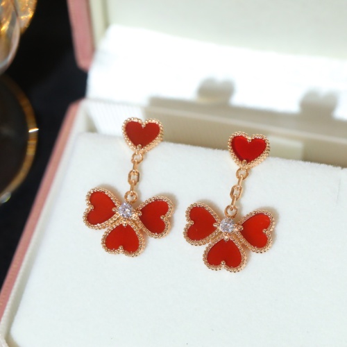 Replica Van Cleef &amp; Arpels Earrings For Women #1238912, $72.00 USD, [ITEM#1238912], Replica Van Cleef &amp; Arpels Earrings outlet from China