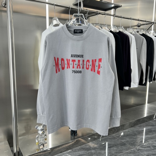 Replica Balenciaga T-Shirts Long Sleeved For Unisex #1239080, $45.00 USD, [ITEM#1239080], Replica Balenciaga T-Shirts outlet from China